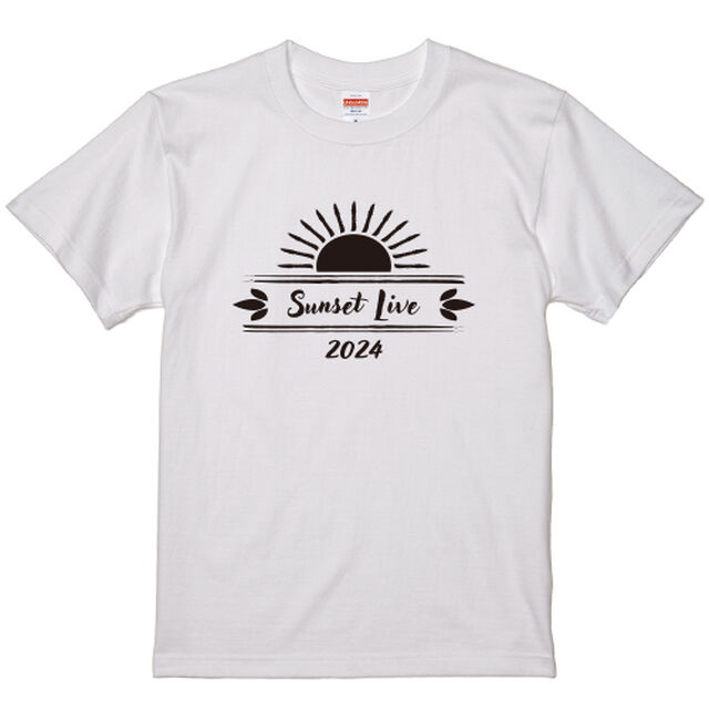 サンセットライブ2024オフィシャルTシャツ　PST-2405 ホワイト Sサイズ