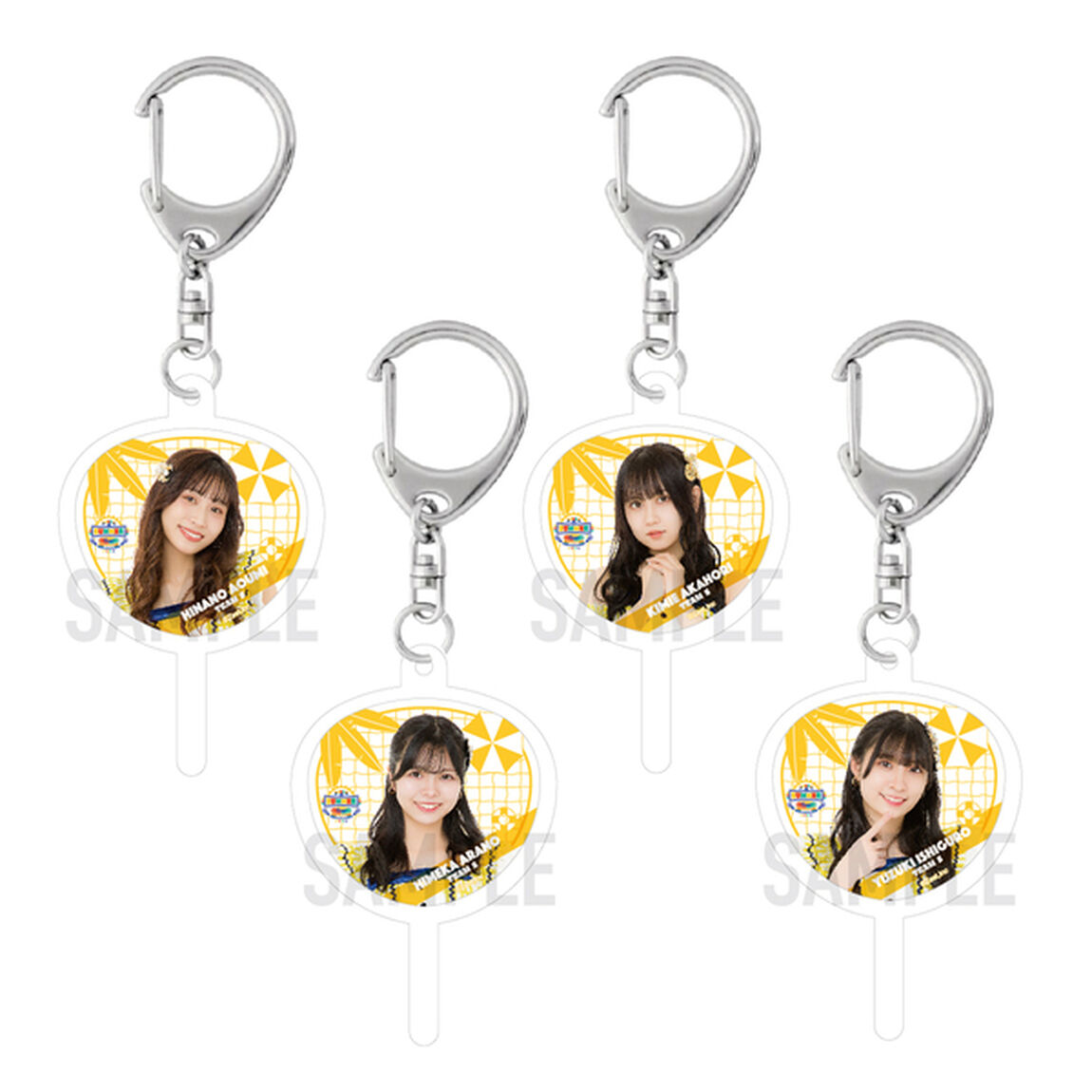 【SKE48】 SUMMER Tour 2023 チーム別ミニうちわキーホルダー（ランダム全15種）【チームS】
