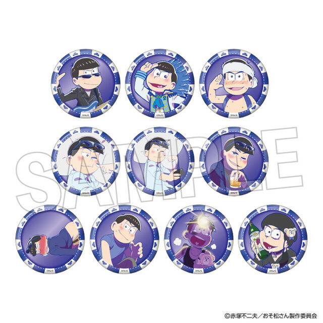 おそ松さん　トレーディング缶バッジ　カラ松BOX【単品】（2026年1月以降発売予定）