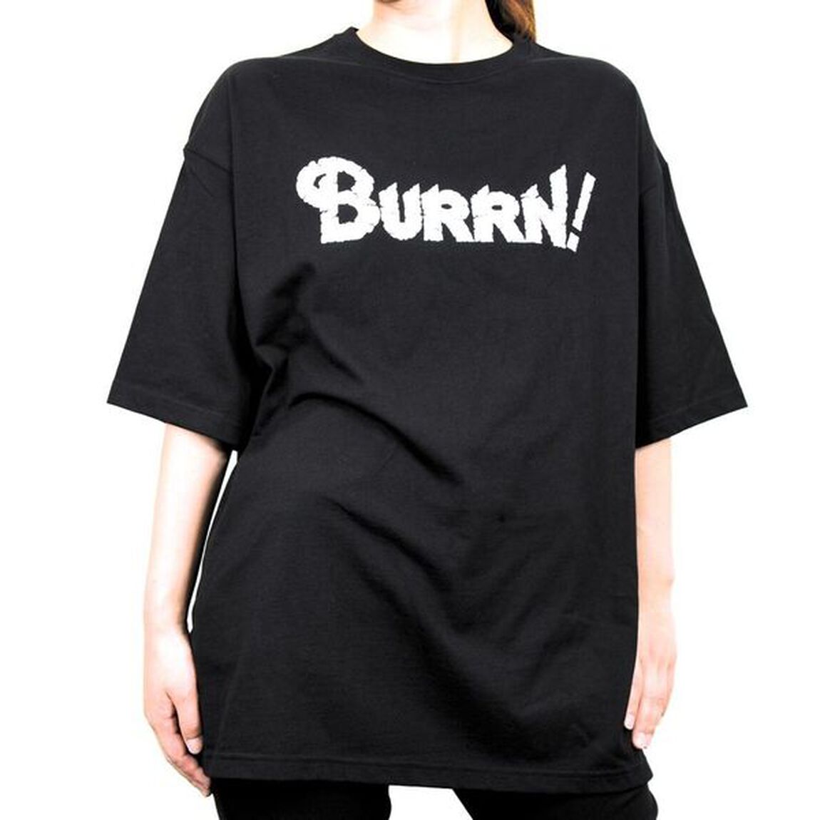 BURRN! オーバーサイズTシャツ ブラック（XLサイズ）