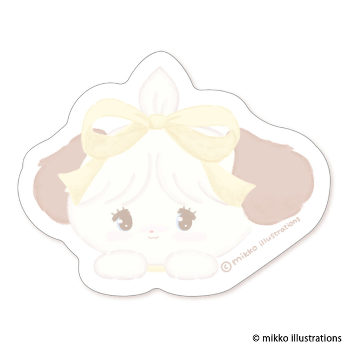 ダイカット付箋　キャミー＆スフレ　mikko illustrations
