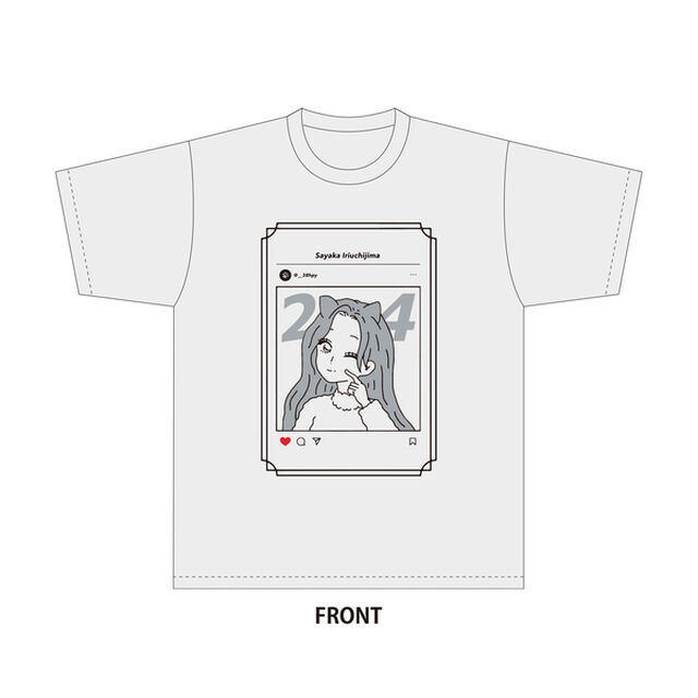 【SKE48】入内嶋涼　生誕記念Tシャツ(L)＆メッセージ入り生写真（2023年5月度）