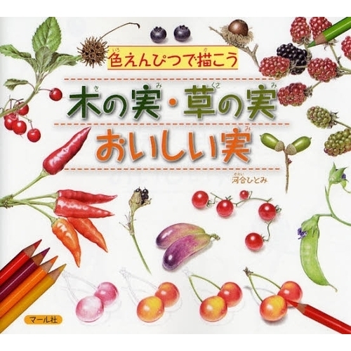 色えんぴつで描こう木の実・草の実・おいしい実