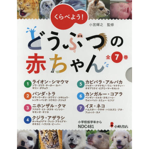 くらべよう！どうぶつの赤ちゃん　７巻セット