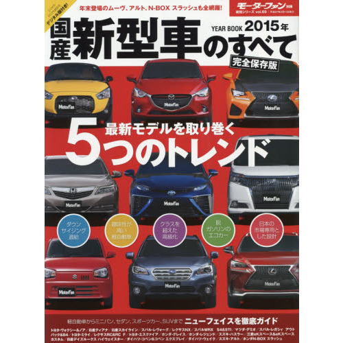 国産新型車のすべて　２０１５年