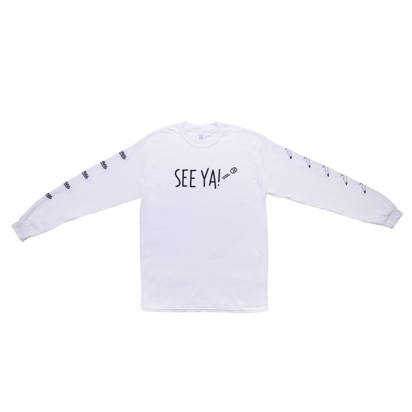 セブンネット限定デザイン　千葉ロッテマリーンズ　公式　「SEE YA！」ロゴ　ロングＴシャツ　ホワイト　Ｍサイズ　（70％OFF）