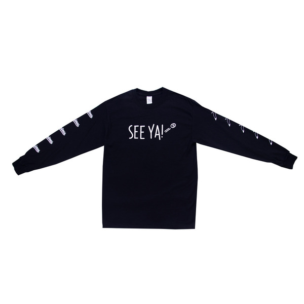 セブンネット限定デザイン　千葉ロッテマリーンズ　公式　「SEE YA！」ロゴ　ロングＴシャツ　ブラック　ＸＬサイズ　（70％OFF）