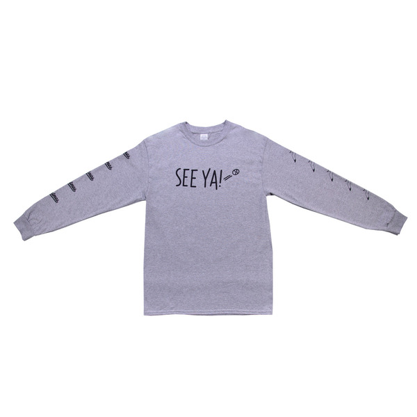 セブンネット限定デザイン　千葉ロッテマリーンズ　公式　「SEE YA！」ロゴ　ロングＴシャツ　グレー　ＸＬサイズ　（70％OFF）