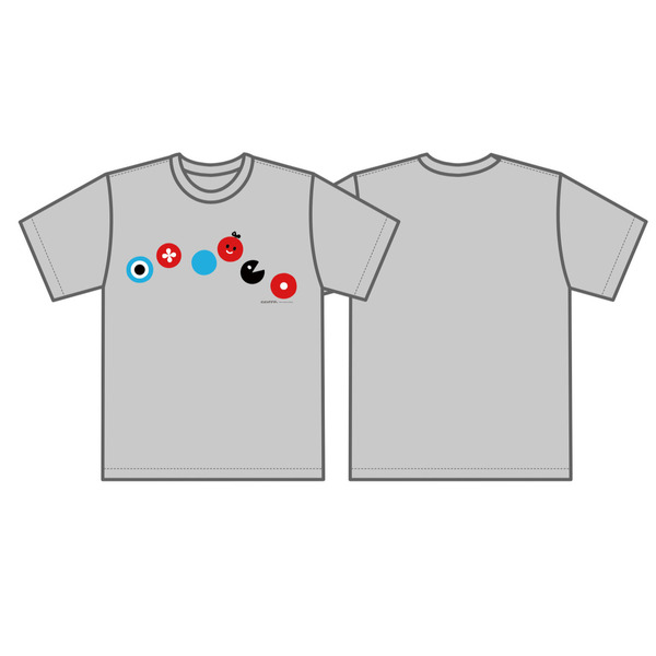 「ｂｏｏｋ　ｇｒａｆｉｘ」絵本Ｔシャツ　まるまるぽぽぽん　大人・杢グレーＬ