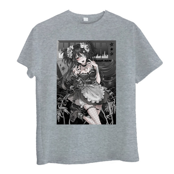 【絵師コレ】「くろうめ」描きおろしビッグTシャツ 杢グレー