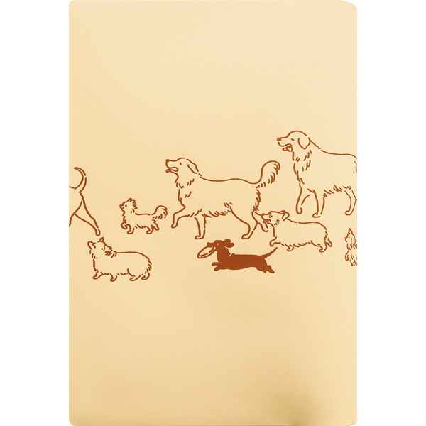 Ah la la ブックカバー dogs