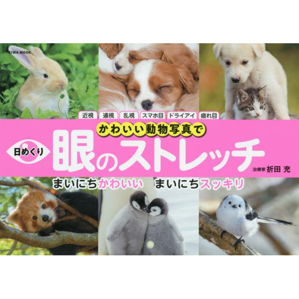 日めくりかわいい動物写真で眼のストレッチ