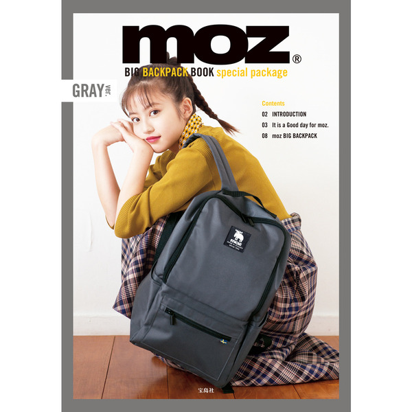 moz BIG BACKPACK BOOK special package GRAY ver.