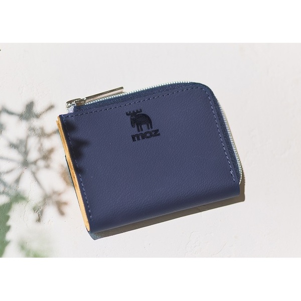 moz 整理上手な牛革コンパクト財布BOOK　NAVY ver.（セブン－イレブン／セブンネット限定）