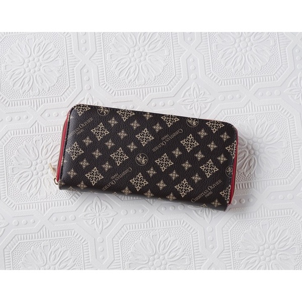 CHRISTIAN OLIVIER PARIS レシートと小銭が分かれる長財布BOOK Chocolat×Rouge（セブン－イレブン／セブンネット限定）