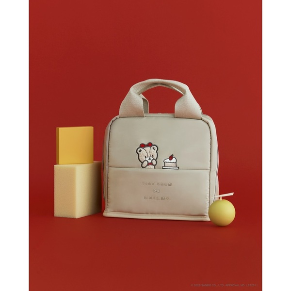HELLO KITTY × BRILMY 中身が見えて時短がかなう ズボラに優しいスタンドポーチ BOOK BEIGE ver. SPECIAL PACKAGE