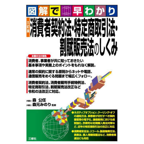 消費者契約法・特定商取引法・割賦販売法のしくみ　図解で早わかり