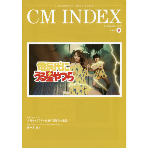 ＣＭ　ＩＮＤＥＸ　Ｃｏｎｓｕｍｅｒｓ’　Ｍｉｎｄ　Ｉｎｄｅｘ　Ｎｏ．４０２（２０１９Ｓｅｐｔｅｍｂｅｒ）