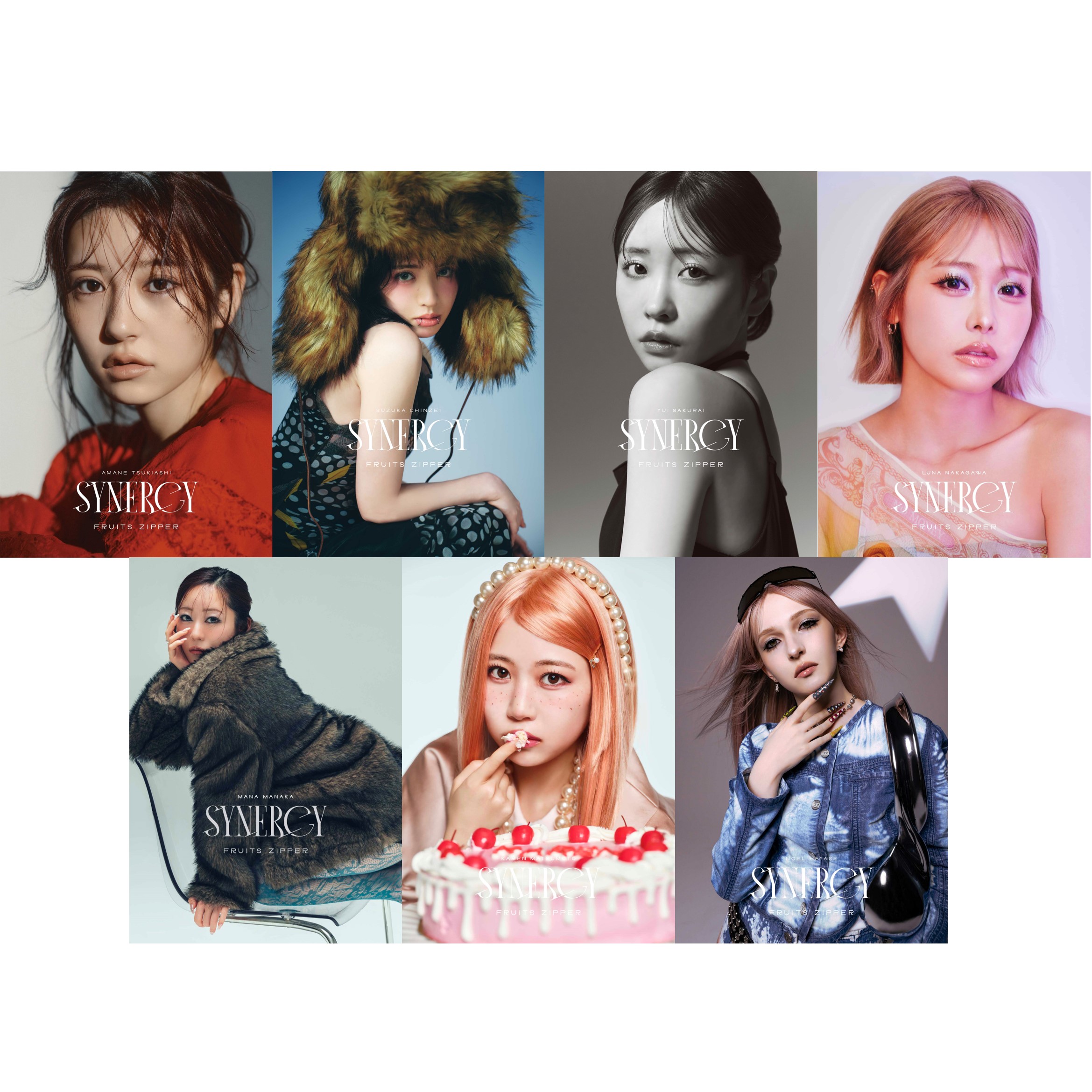FRUITS ZIPPER 4th Anniversary写真集『SYNERGY』
    【セブンネット限定：ソロカバー7種コンプリートセット】