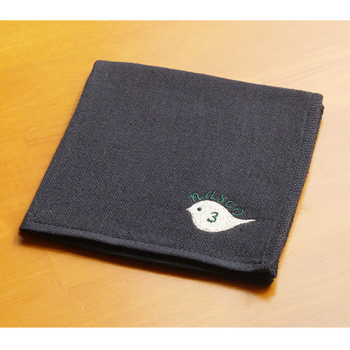 南壽あさ子／nasco  美味しいガーゼハンカチ『イカスミ』（セブンネット限定商品）
