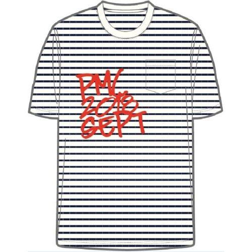 【PMC2018】ボーダーＴシャツ ネイビー Mサイズ