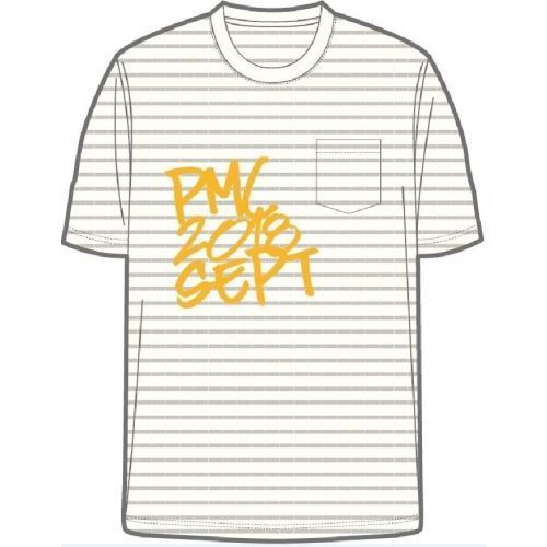【PMC2018】ボーダーＴシャツ グレー Sサイズ