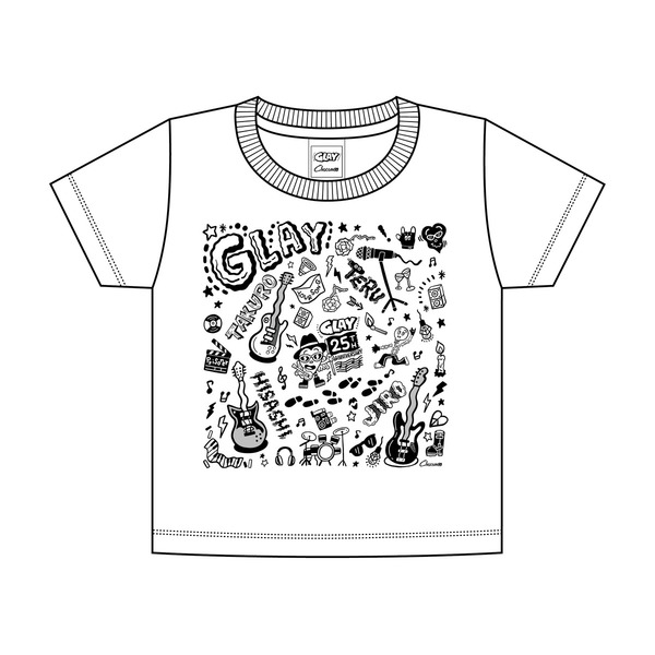 GLAY　Tシャツ（ホワイト）キッズ100