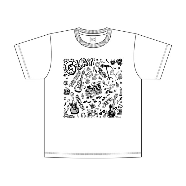 GLAY　Tシャツ（ホワイト）メンズM