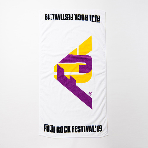【FRF19】フジロック山ロゴバスタオル　WHITE