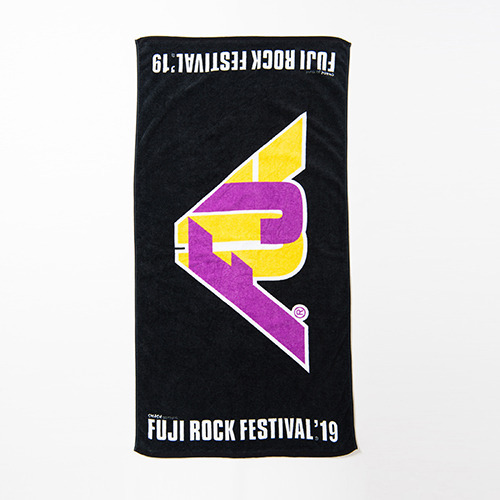 【FRF19】フジロック山ロゴバスタオル　BLACK