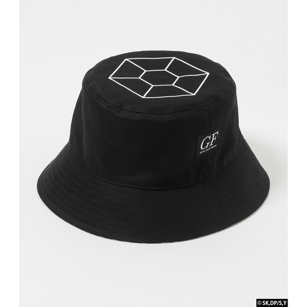 GF リバーシブルバケットハット　BLK FREE