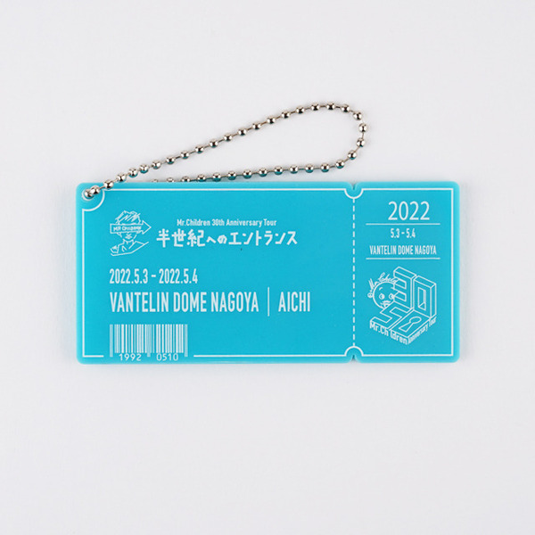 Mr.Children 30th Anniversary Tour／メモリアルチケットキーホルダー 名古屋