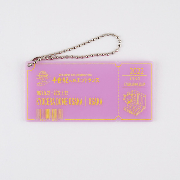 Mr.Children 30th Anniversary Tour／メモリアルチケットキーホルダー 大阪(京セラドーム)