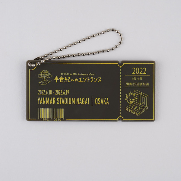 Mr.Children 30th Anniversary Tour／メモリアルチケットキーホルダー 大阪 長居