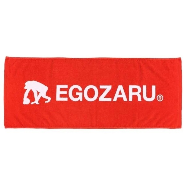 【EGOZARU】フェイスタオル レッド