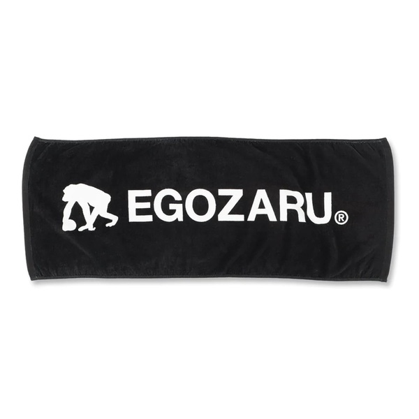【EGOZARU】フェイスタオル ブラック
