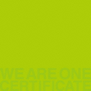 WE　ARE　ONE　－CERTIFICATE－