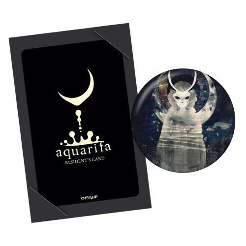 aquarifa缶バッヂ＆Resident's Card