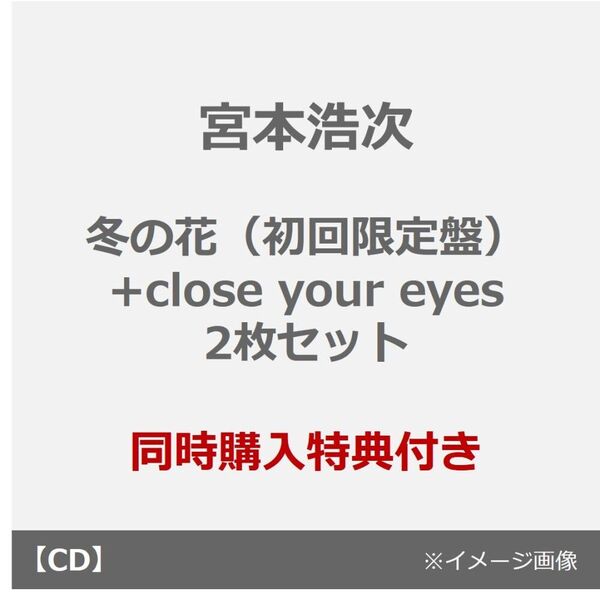 宮本浩次／冬の花（初回限定盤）+close your eyes 2枚セット（同時購入特典：A5クリアファイル）
