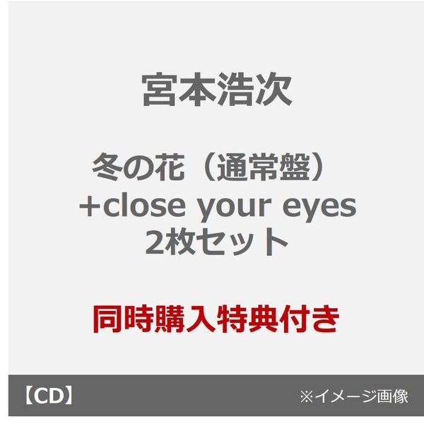 宮本浩次／冬の花（通常盤）+close your eyes 2枚セット（同時購入特典：A5クリアファイル）