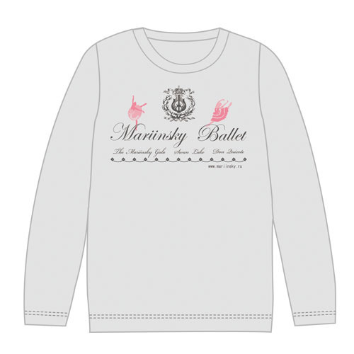 マリインスキー・バレエ 長袖Ｔシャツ 杢グレー