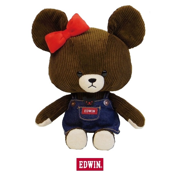 くまのがっこう×ＥＤＷＩＮ　コーデュロイ　ぬいぐるみ