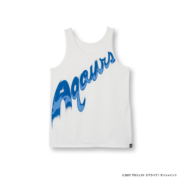 Aqours LOGO タンクトップ BLU S