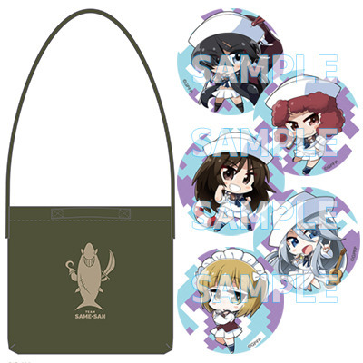 「ガールズ＆パンツァーRADIO　サメさんチーム、よーそろー！」　缶バッジトートバッグセット