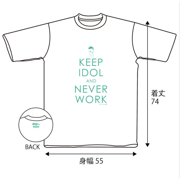 WEGOチョロ松Ｔシャツ ホワイト Lサイズ