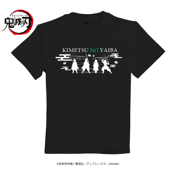 +Something　Tシャツ「鬼滅の刃」01/シルエットデザイン(Lサイズ)