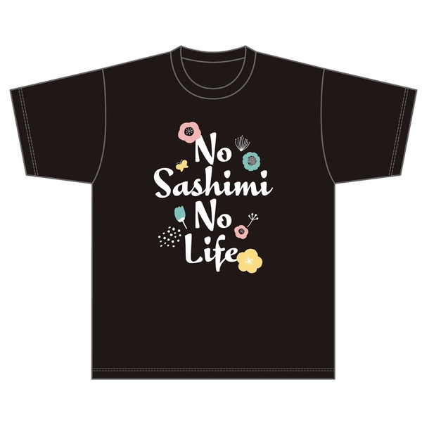 公式グッズ】ゴリパラ見聞録Tシャツ NO SASHIMI NO LIFE 百貨店 黒 S