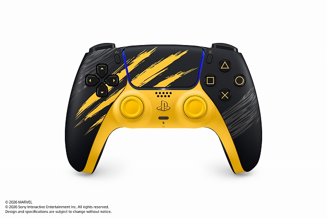 PS5　DualSense ワイヤレスコントローラー Marvel’s Wolverine バトルイエロー リミテッドエディション