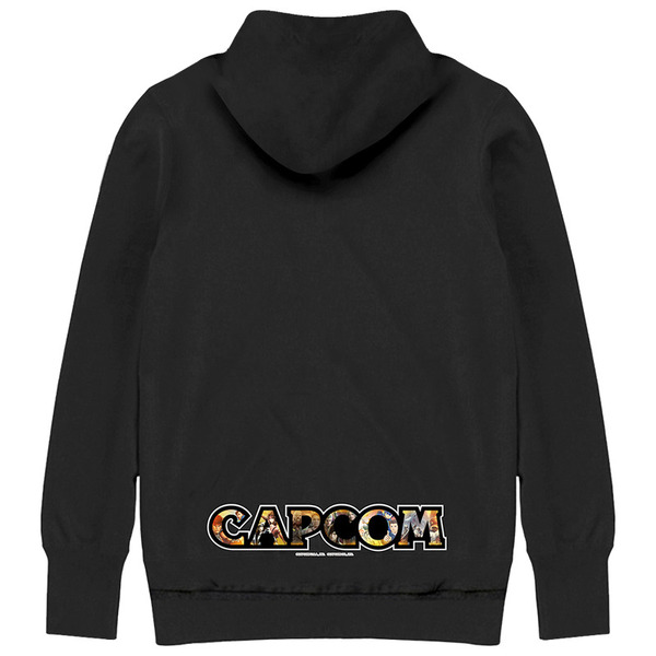 CAPCOMロゴパーカー(オールカプコン）　ブラック　Sサイズ