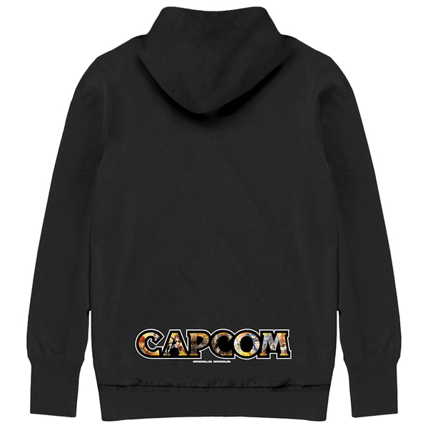 CAPCOMロゴパーカー(オールカプコン）　ブラック　XLサイズ